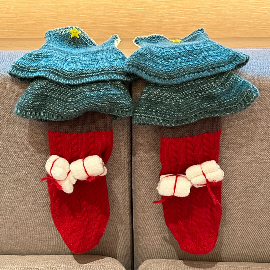 Christmas Tree Socks | Crochet Christmas Socks | My Sockmates