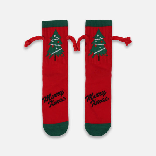 Christmas Tree Handholding Socks | Funny Family Christmas Socks | My Sockmates