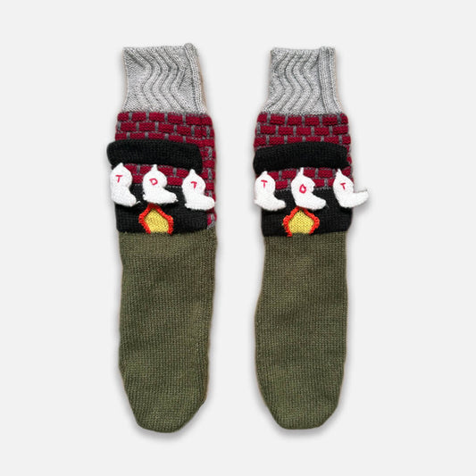 Christmas Fireplace Socks | Funny Christmas Socks | My Sockmates