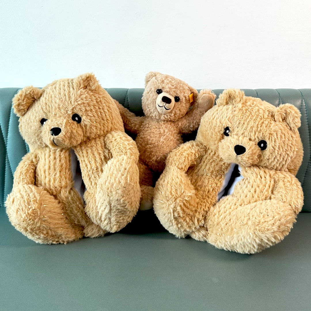 Classic Teddy Bear Slippers | Cute House Slippers | My Sockmates