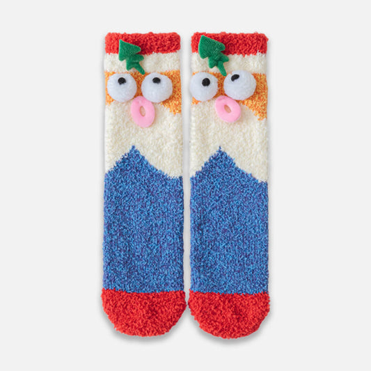 Oops Santa Fuzzy Christmas Socks | My Sockmates