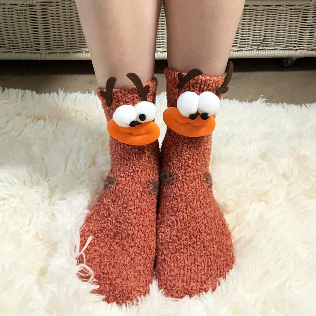 Reindeer Hoof Fuzzy Socks | My Sockmates