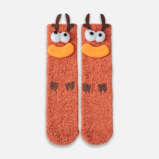 Reindeer Hoof Fuzzy Christmas Socks | My Sockmates