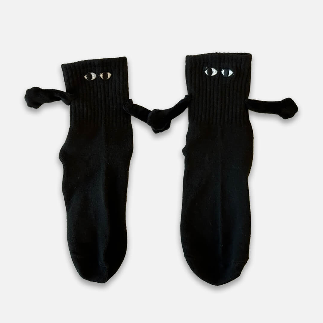 Black Magnetic Handholding Socks | My Sockmates